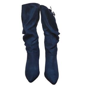 Shoe Dazzle Olia Ruched Heeled Knee Boots